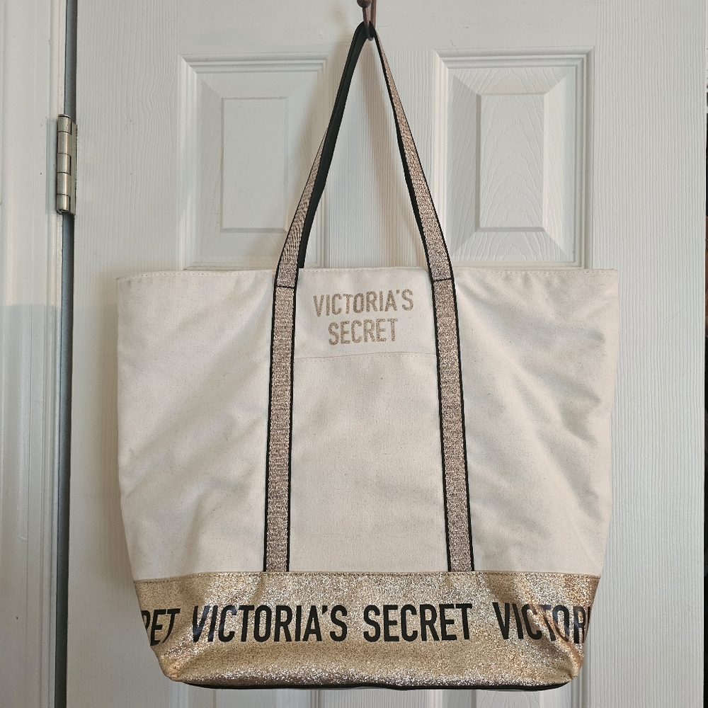 Gold Sparkle Victoria Secret Bag